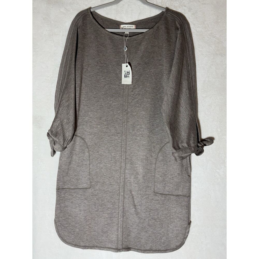 Max Studio Women's Shift Dress Stretch, 3/4 Sleeve, Size L for Career Casual NWT